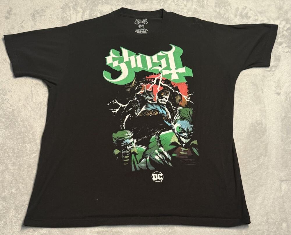 XL Ghost Band DC Comics Dark Nights Death Metal T-Shirt Papa Emeritus Robin Rare